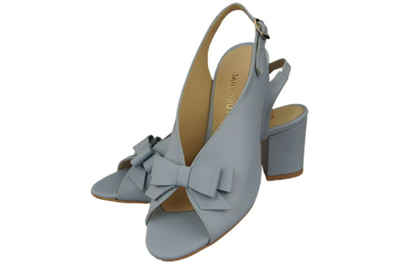 Damenschuhe Sandalen Hellblaues Naturleder Korn 148 L ElitaBut