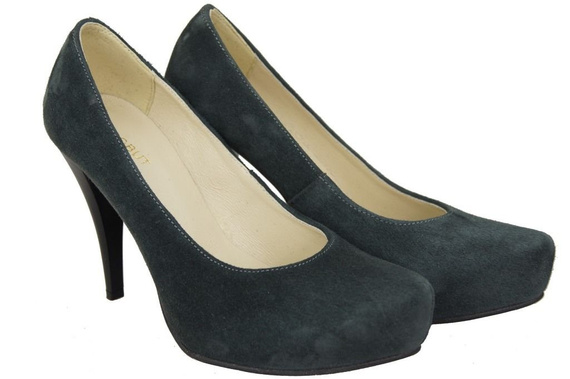 Damenschuhe Pumps Graphit Naturleder Wildleder 644 ElitaBut