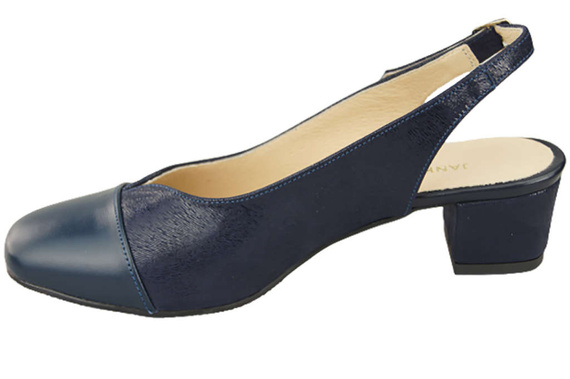 Damenschuhe Sandalen Naturleder 165 Marineblau ElitaBut