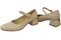Damenschuhe Beige Riemchenpumps Naturleder 202 ElitaBut
