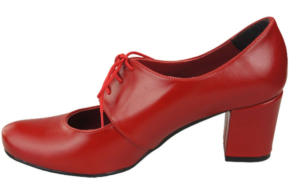 Schuhe Damenschuhe, Naturleder, Rot 161 ElitaBut