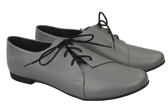 Damen Ballerinas Grau, Naturleder 110 ElitaBut
