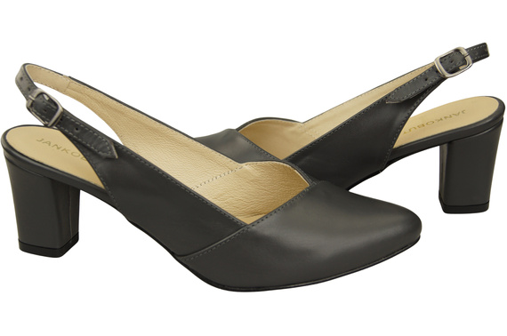 Damen Footwear Graphit Stiletto Sandalen Natural Leder 217 ElitaBut