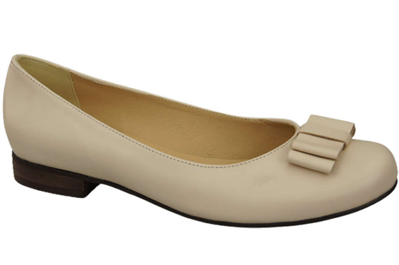 Damen Ballerinas, Naturleder, Beige 702 ElitaBut