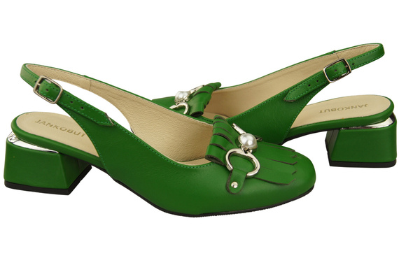 Damenschuhe Grün Sandalen mit Fransen verziert Naturleder 208 ElitaBut