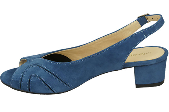 Damenschuhe Sandalen, natürliches Wildleder, Blau 991 ElitaBut