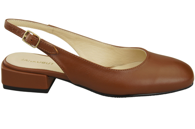 Damen Schuhe Sandalen Braun Flacher Absatz Naturleder 206 ElitaBut