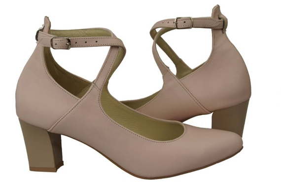 Damenschuhe Pumps Rosa Puder Naturleder 118 ElitaBut