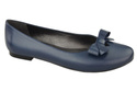Damen-Ballerinas Marineblau, Naturleder 998 ElitaBut