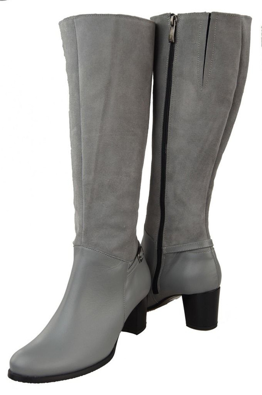 Schuhe Damenstiefel, Naturleder 101 Popiel ElitaBut