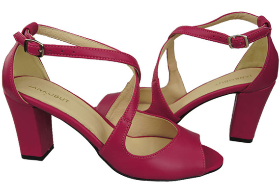 Damenschuhe Lila Sandalen, Naturleder 186 ElitaBut