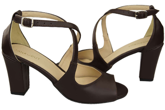 Damenschuhe Schokoladensandalen, Naturleder 186 ElitaBut