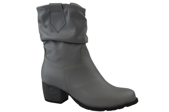 Schuhe Damen-Stiefeletten, Naturleder, Grau 792 ElitaBut