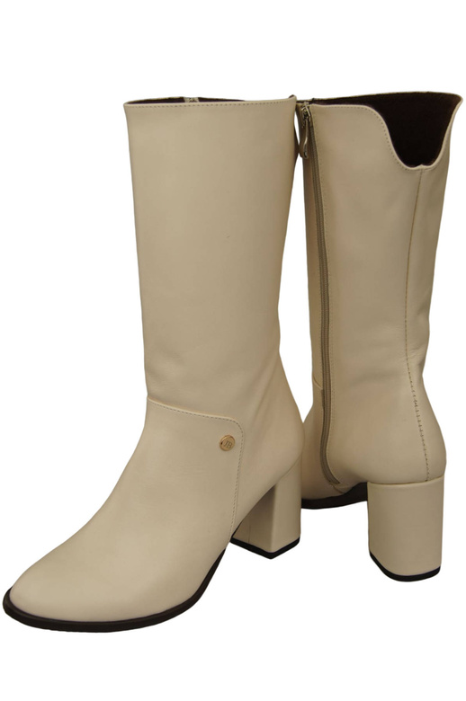 Damen-Halbstiefel, Naturleder, Beige 189 ElitaBut