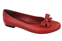 Damen Ballerinas Rot, Naturleder 998 ElitaBut