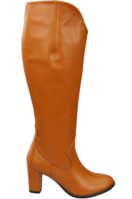 Stilvolle Damen Rotes Stiletto Stiefel Naturleder 211 ElitaBut