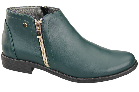 Frühlingsstiefel für Damenschuhe, Naturleder, Malachit 872 ElitaBut