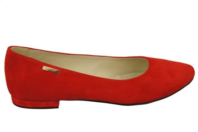 Damenschuhe Ballerinas Rot, Naturleder, Wildleder 131 ElitaBut