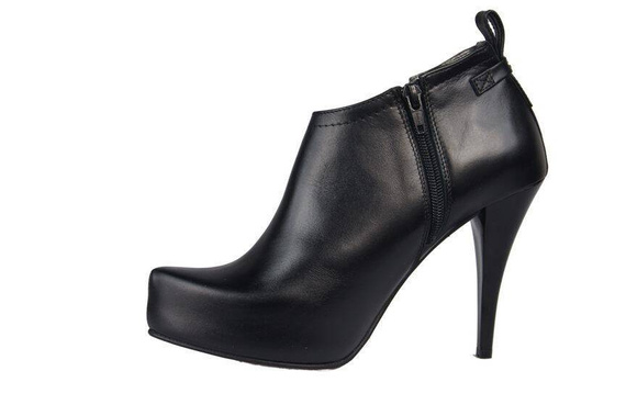 Damenschuhe Isolierte Stiefel, Naturleder, Schwarz 794 ElitaBut