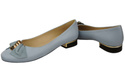 Damen Ballerinas, Naturleder, Hellblau 894 ElitaBut