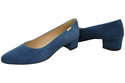 Bequeme Damen-Schuhe Blau aus echtem Veloursleder 220 Z ElitaBut