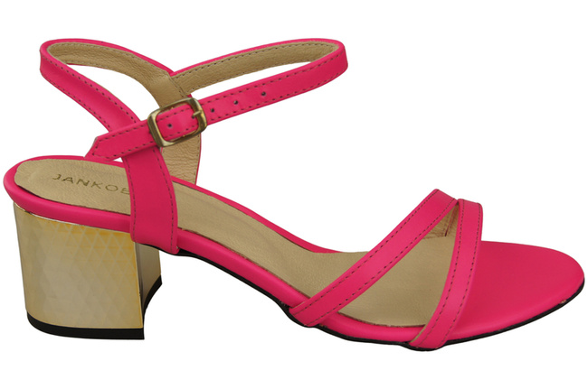 Damenschuhe Neonrosa Naturleder 197 Sandalen, die den Fuß sinnlich enthüllen ElitaBut