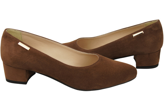 Bequeme Damen-Schuhe Braun aus echtem Veloursleder 220 Z ElitaBut