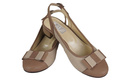 Damenschuhe Sandalen, Naturleder, Cappuccino Beige 776 ElitaBut