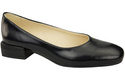 Bequeme Frauen Schuhe Schwarz glänzend Flats Natural Leder 204 ElitaBut