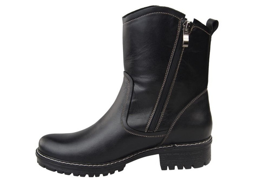 Damenstiefel Naturleder Schwarz 122 ElitaBut