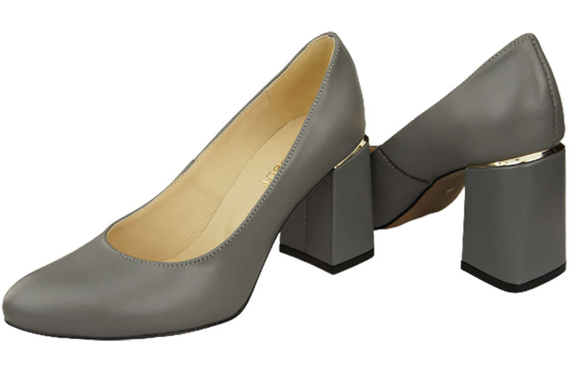 Damenschuhe Pumps Grau Naturleder 179 ElitaBut