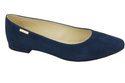 Damenschuhe Ballerinas Marineblau, Naturleder, Wildleder 131 ElitaBut