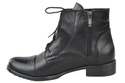 Damenstiefel Frühling/Sommer, Naturleder, Schwarz, 820 L, ElitaBut