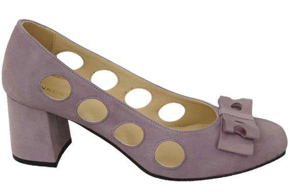 Damenschuhe Pumps Lila Natürliches Wildleder 182 ElitaBut