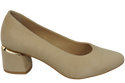 Damenschuhe Pumps Beige Natürliches Wildleder 143 Von ElitaBut