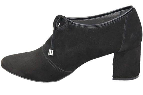 Damenschuhe Brogues Schuhe Schwarz Naturveloursleder 183 ElitaBut