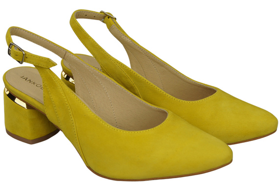 Damensandalen aus natürlichem Wildleder Lemon Eleganz und Komfort 196 von ElitaBut
