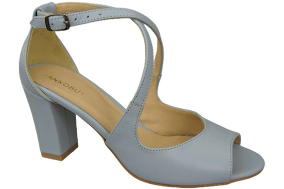 Damenschuhe Sandalen Hellblau Naturleder 186 ElitaBut