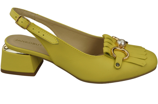 Damenschuhe Zitrone Sandalen mit Fransen verziert Naturleder 208 ElitaBut