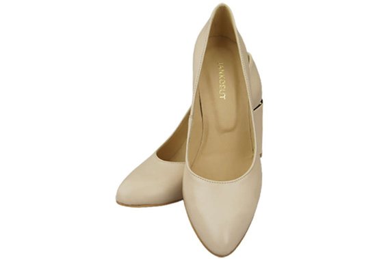 Damenschuhe Beige Pumps, Naturleder 179 ElitaBut