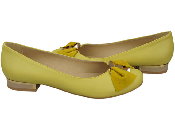 Damen Ballerinas Naturleder Lemon 894 ElitaBut