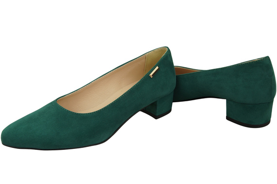 Bequeme Damen-Schuhe Malachit aus echtem Veloursleder 220 Z ElitaBut