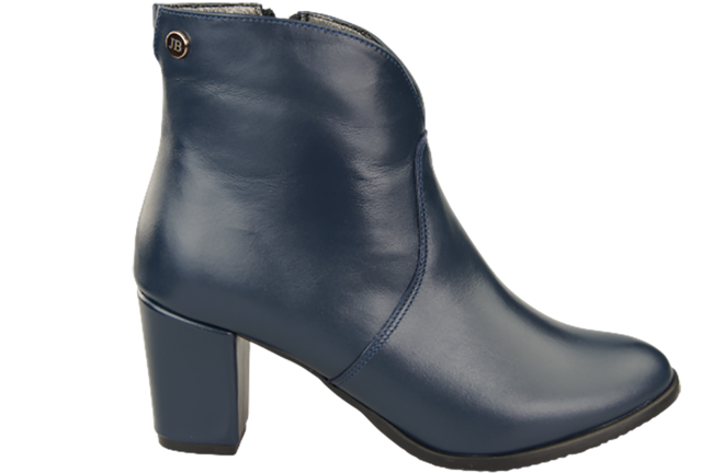 Damen-Stiefeletten Frühling/Herbst Naturleder Marineblau 152 L ElitaBut